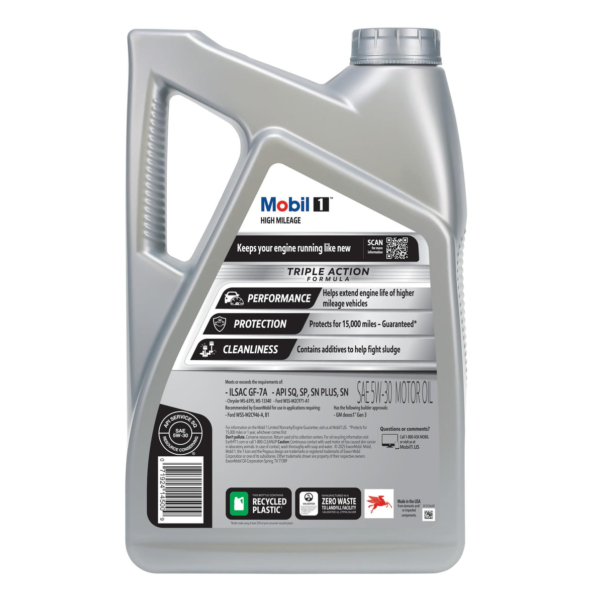 High Mileage Full Synthetic 5W-30 Motor Oil 5 Quart C660