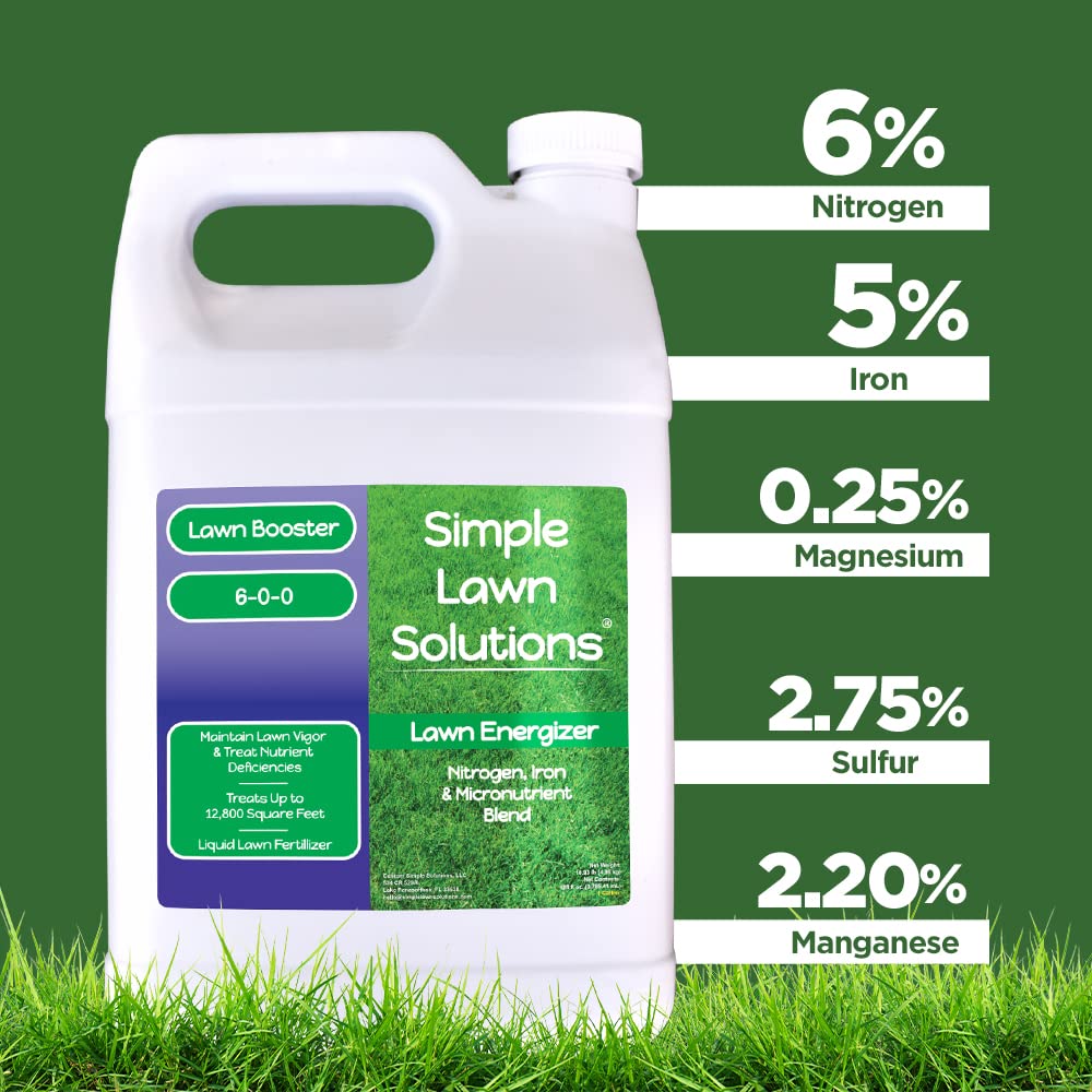 Commercial Grade Liquid Grass Fertilizer with Nitrogen, Iron, Micronutrients 1 Gallon V276