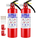 2 Pack 2.5LB ABC Dry Powder Fire Extinguisher J460835