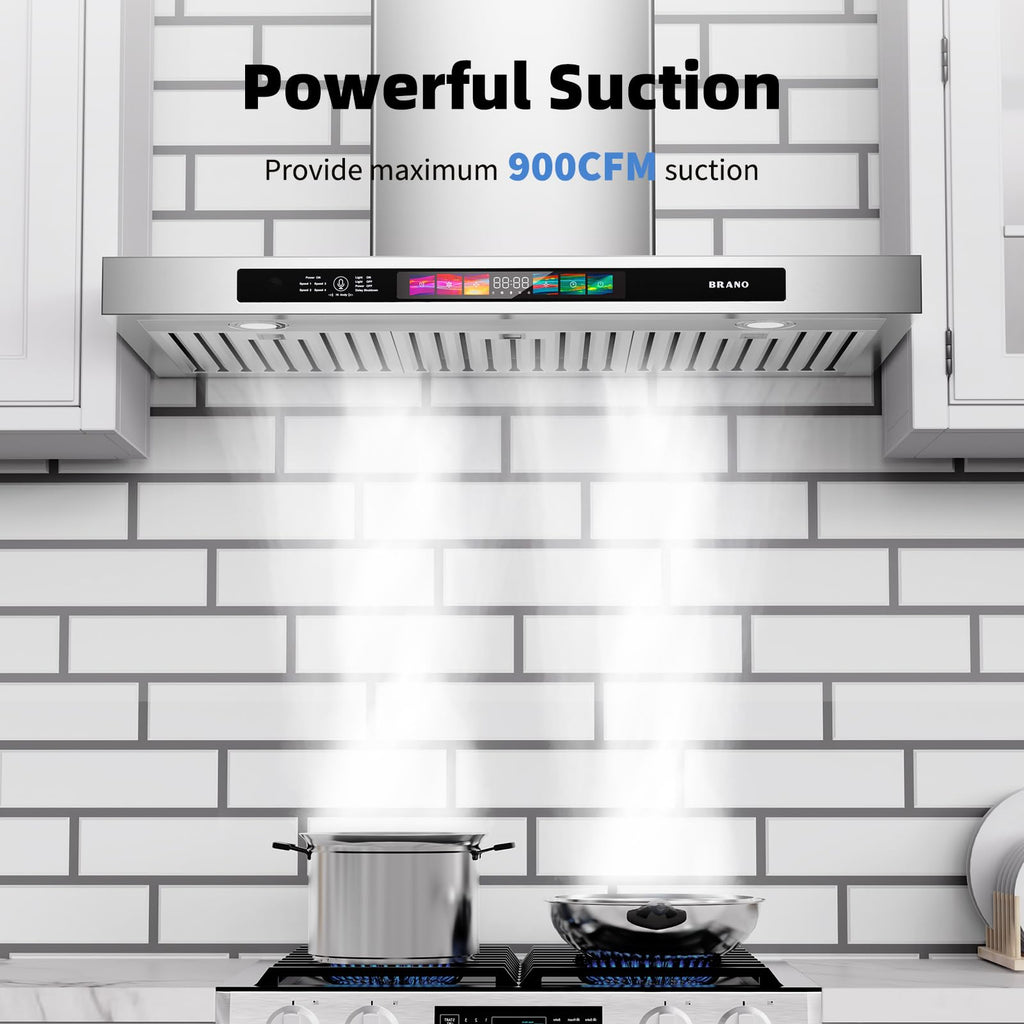 Wall Mount Range Hood 30 Inch 900 CFM L42552