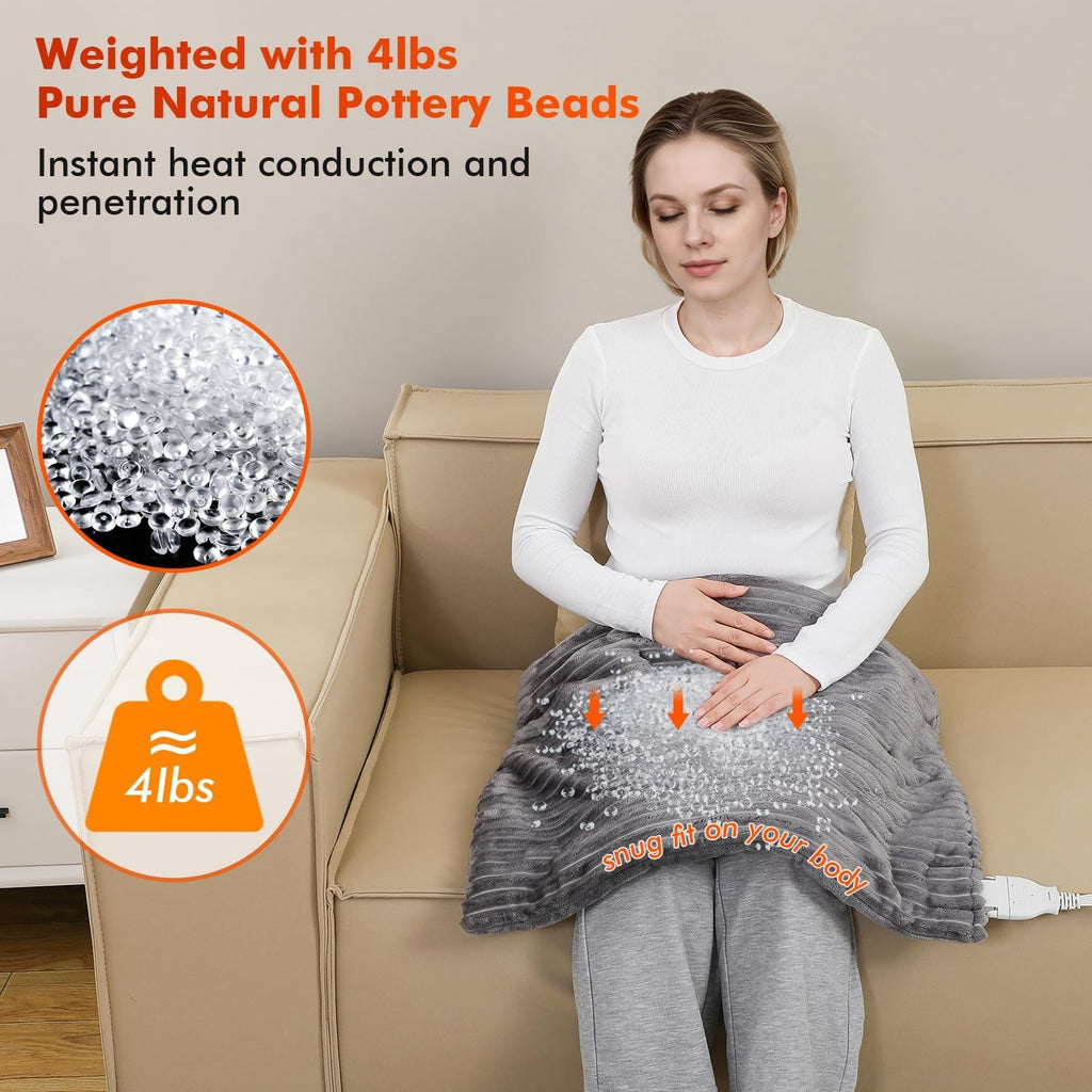 Far Infrared Jade Vibrating Weighted Heating Pad B691674