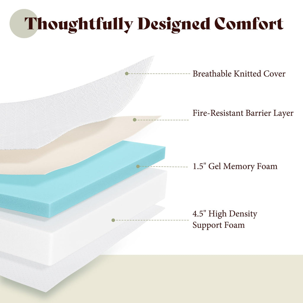 Queen Tri-Fold Memory Foam Mattress I26492