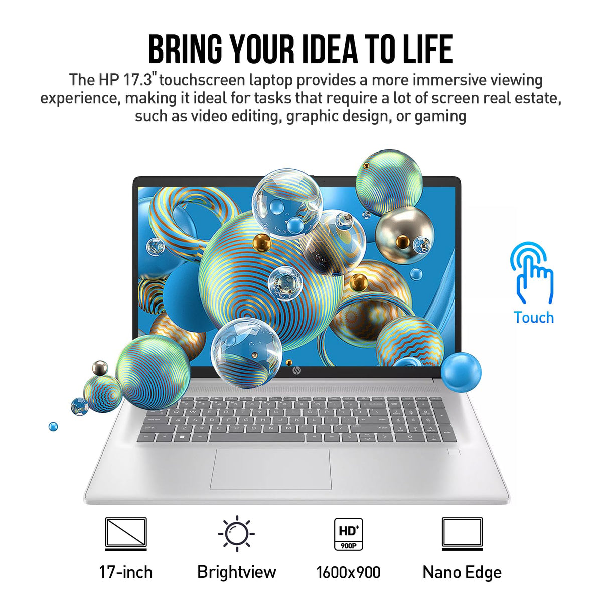 17.3 Inch Touchscreen Laptop Intel Core i7 16GB RAM 512GB SSD J251351