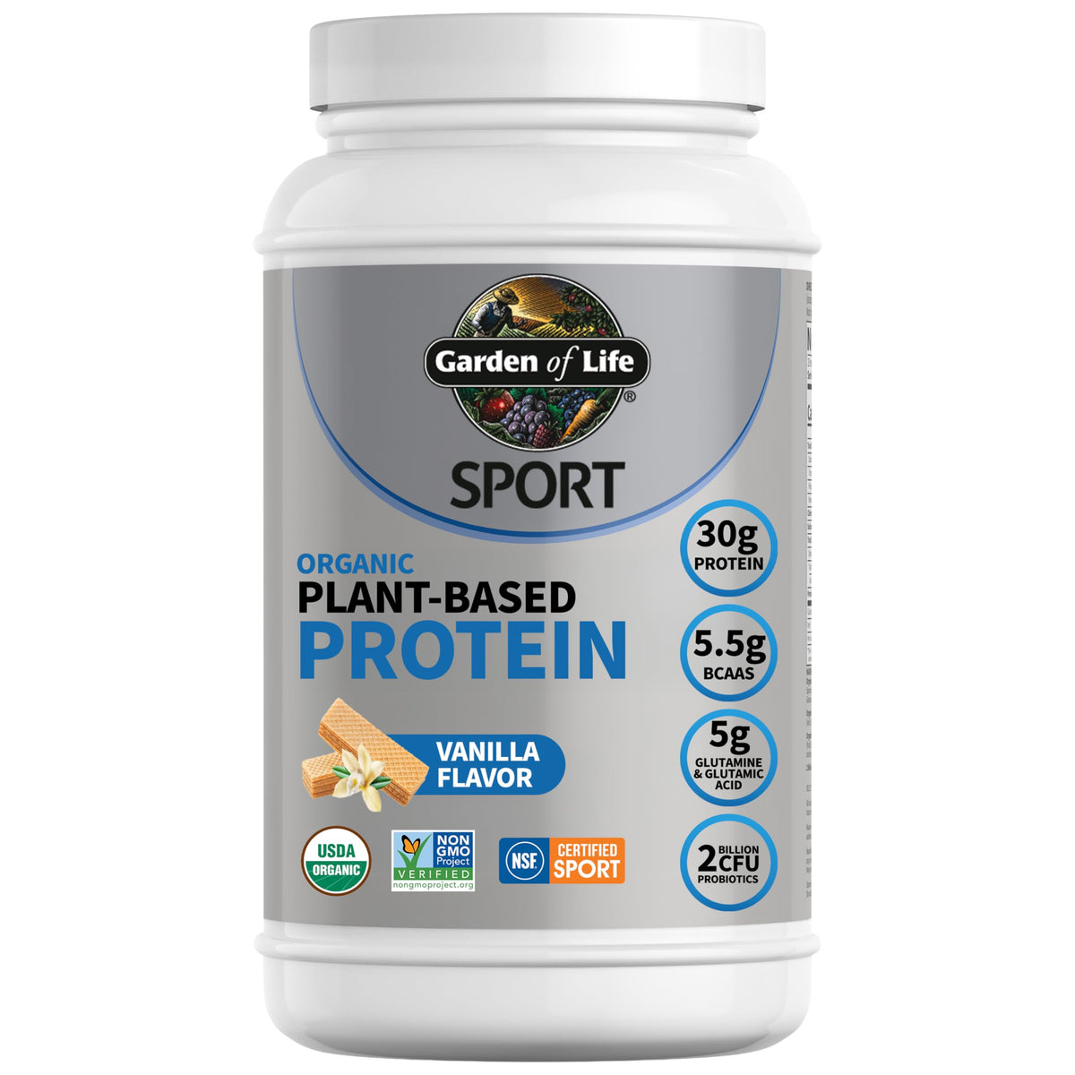 Organic Vegan Protein Powder, Vanilla, 19 Servings O191