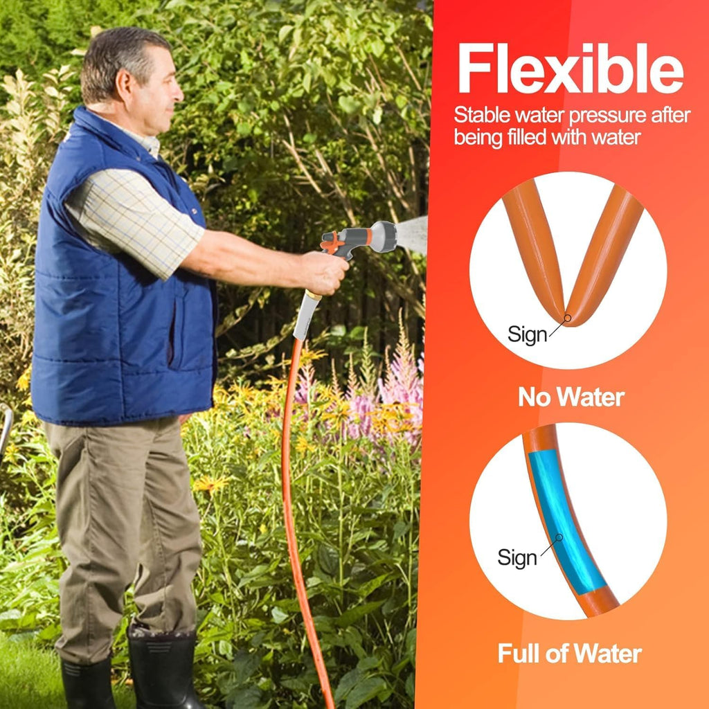 Garden Water Hose 50 ft x 5/8" Heavy Duty Flexible W522032