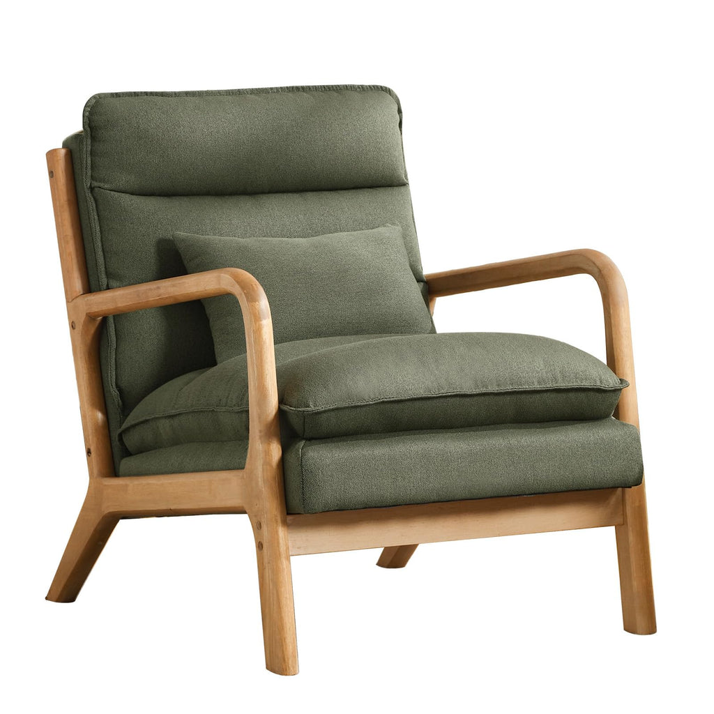 Mid Century Modern Upholstered Accent Chair Set of 2 T4038
