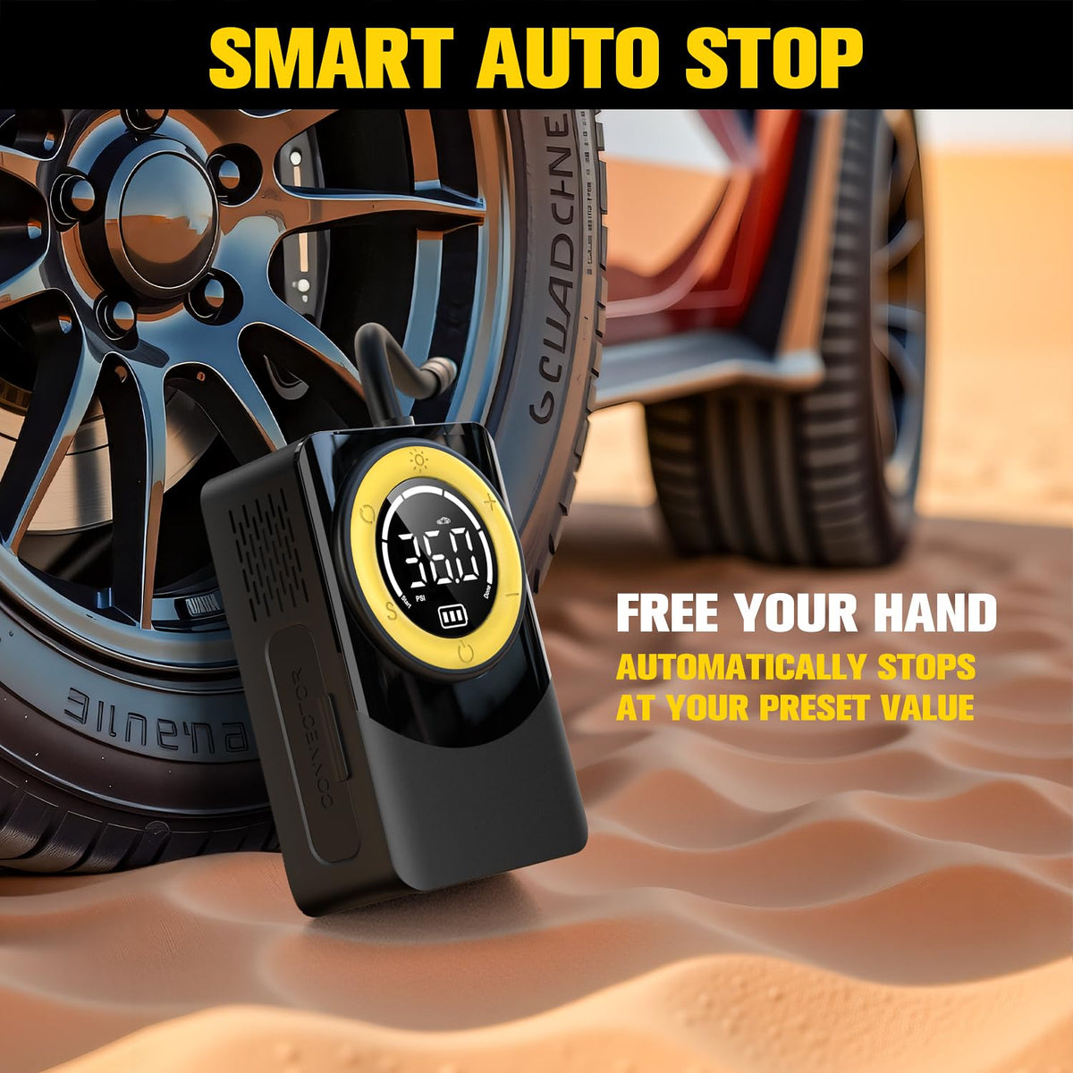 Portable Air Compressor 150PSI Digital Tire Inflator N50166