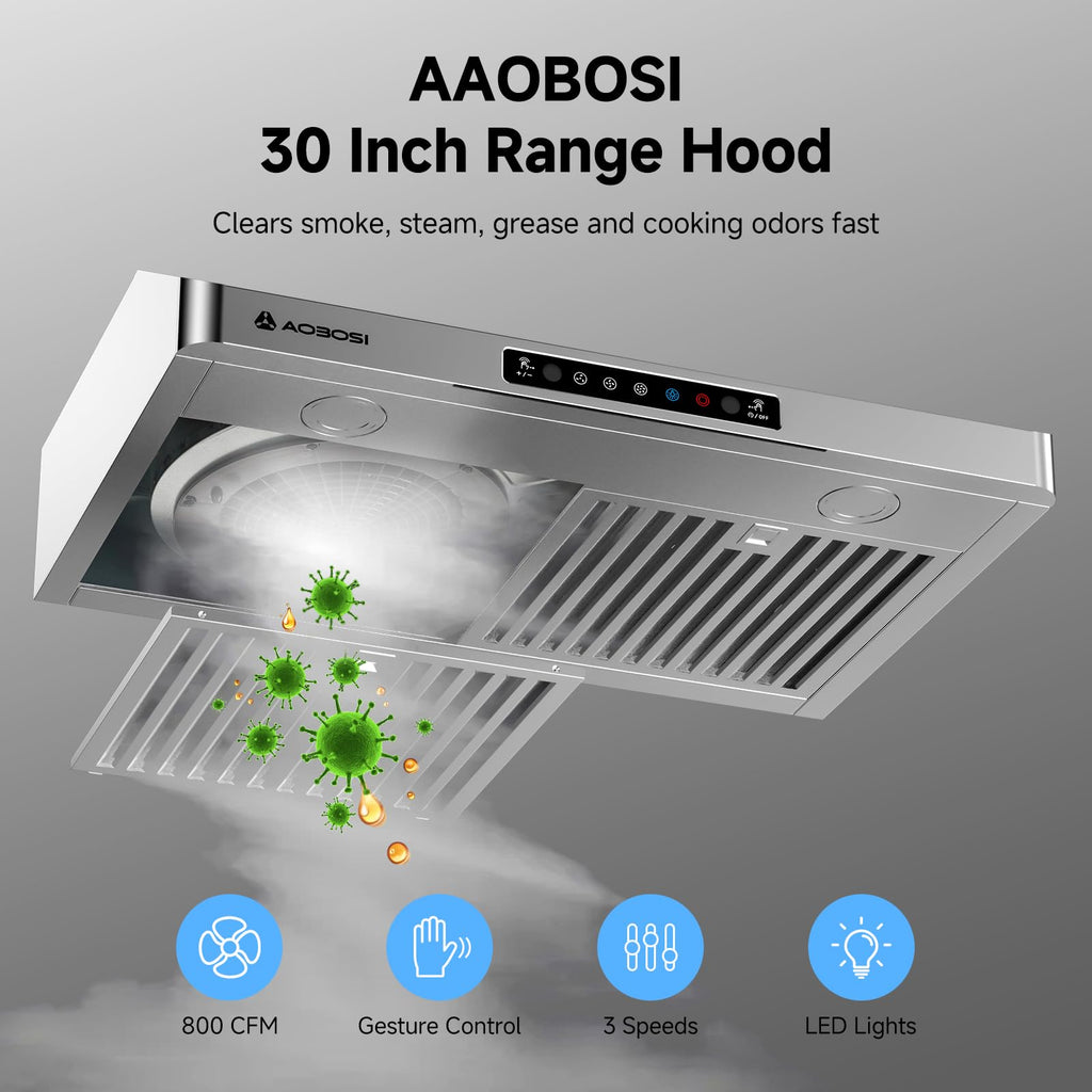 30 Inch Stainless Steel Under Cabinet Range Hood K47035