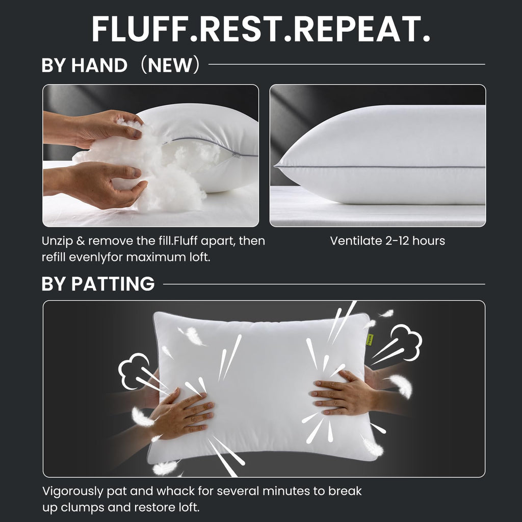 King Size Set of 2 Bed Pillows B983