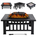 32 in Square Smokeless Fire Pit Table Z34040