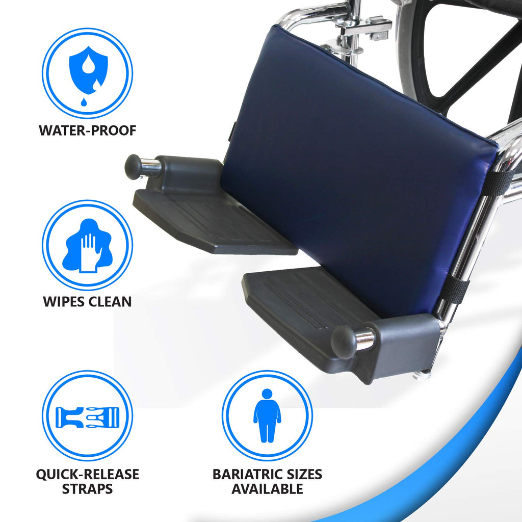 Cushioned Non-Slip Vinyl Wheelchair Leg Rest Pad Q915790