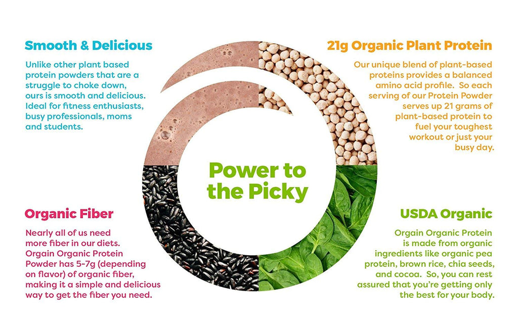 Organic Plant Based Vanilla Bean Protein Powder B8645