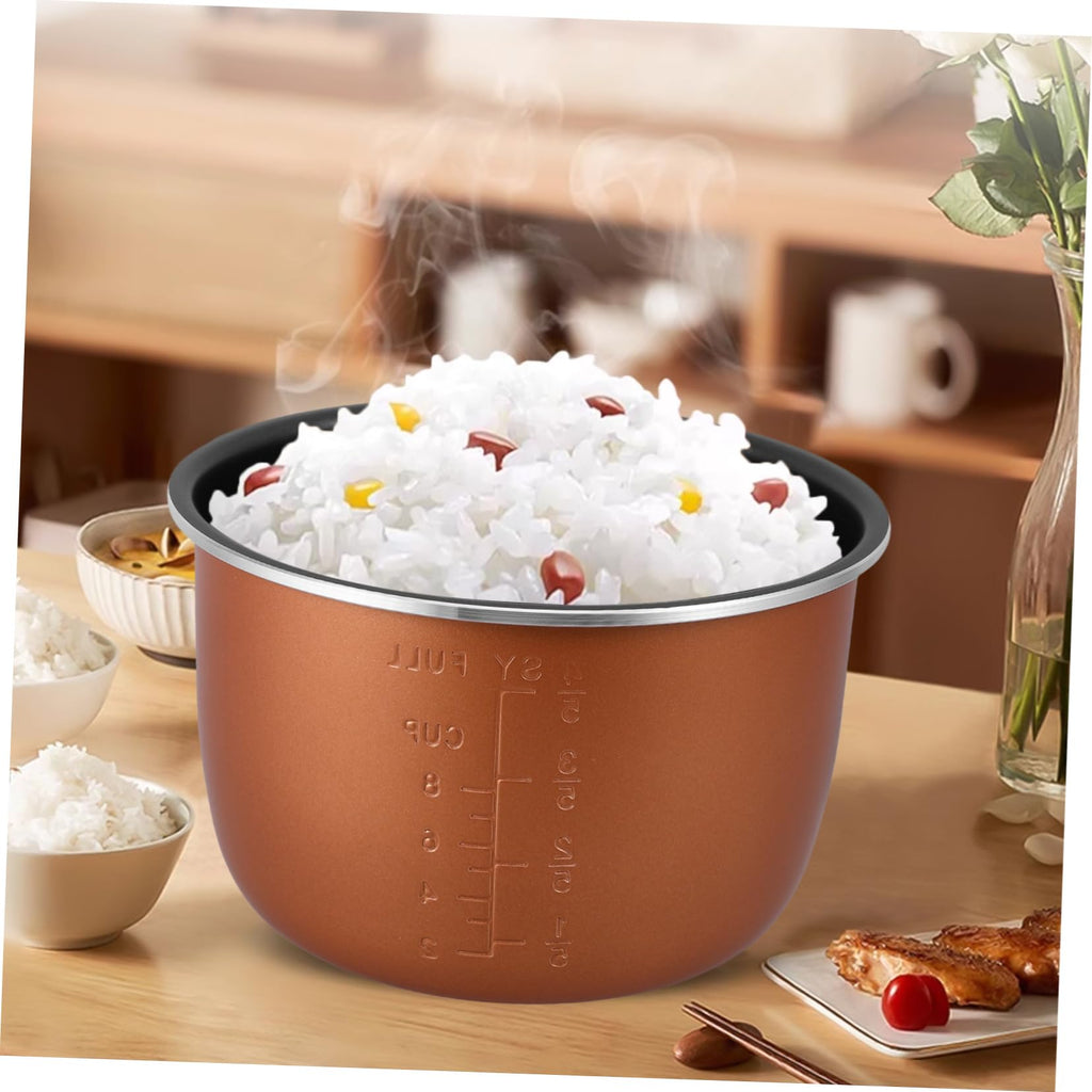 Non Stick Electric Cooker Inner Pot Aluminum Alloy Brown B7885