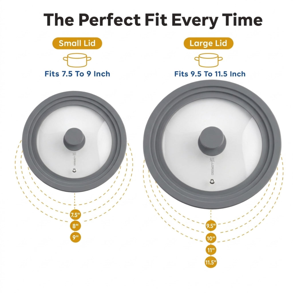 Universal Lid for Pots, Pans & Skillets, 7.5-11.5" S30376