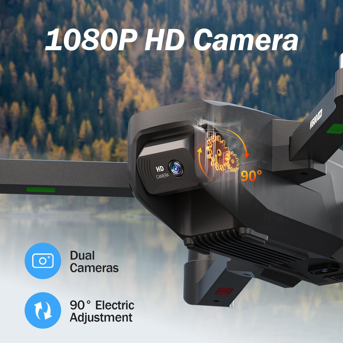 FPV Drone with EIS Camera, 4.5 Inch LCD Screen, Foldable Quadcopter Under 249g G196