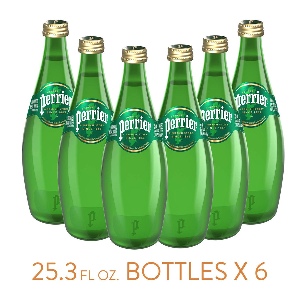 Carbonated Mineral Water 25.3 Fl Oz Glass Bottle Pack of 6 A806935