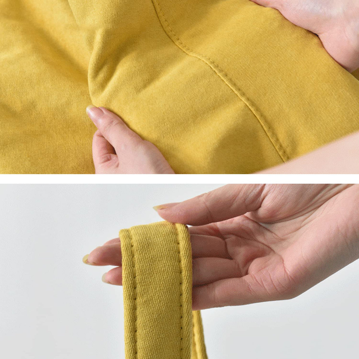 Washable Soft Bean Bag Chair Cover Only 110 * 120cm Yellow R66766