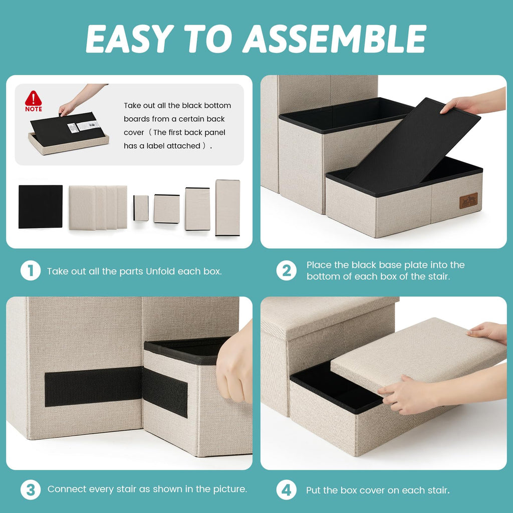 Dog Stairs with Storage, 4-Step K3260