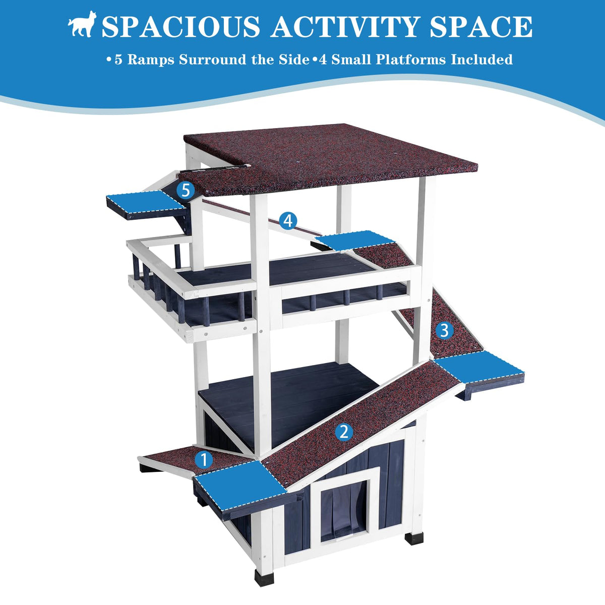 4-Tier Outdoor Cat Tree A36928
