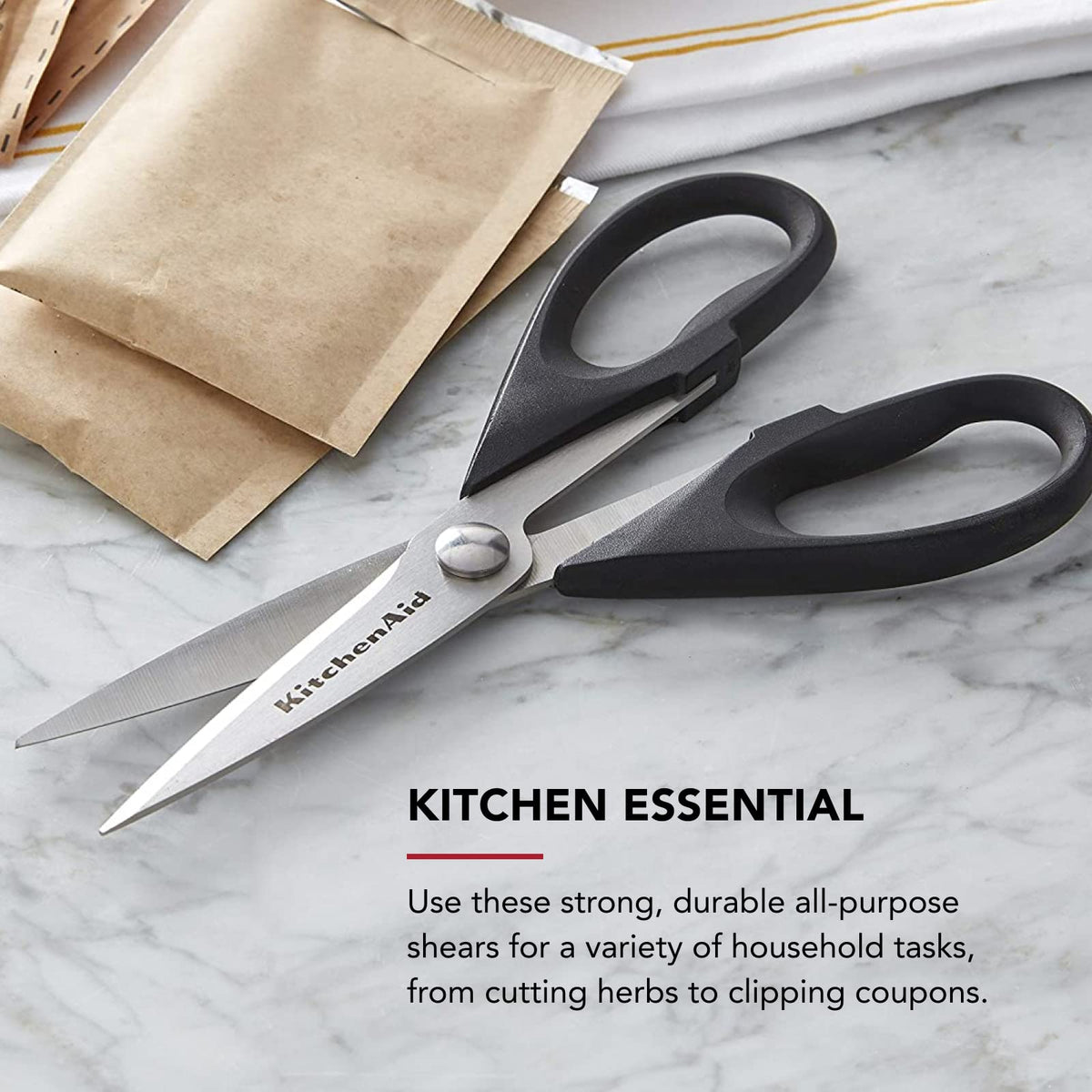 Black Stainless Steel Kitchen Shears U339