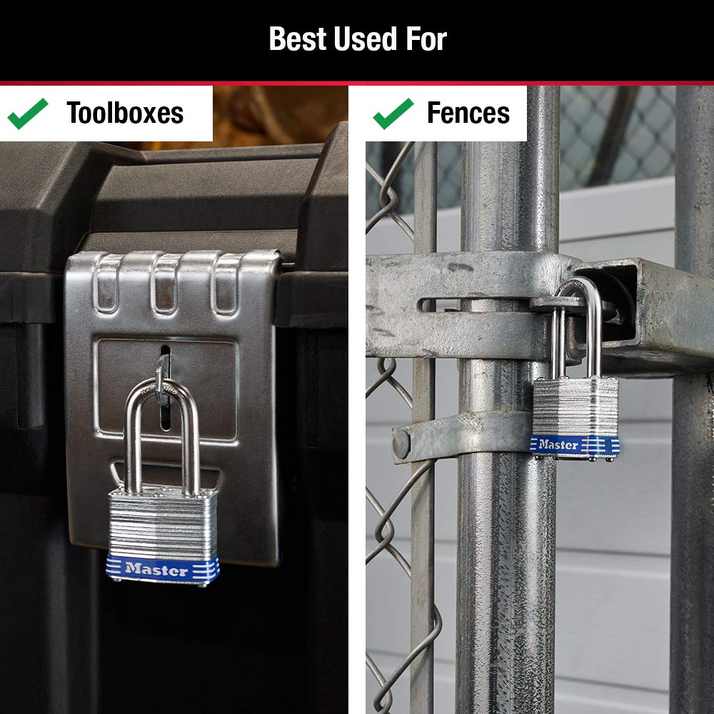 Outdoor Keyed-Alike Padlock 4 Pack J50050