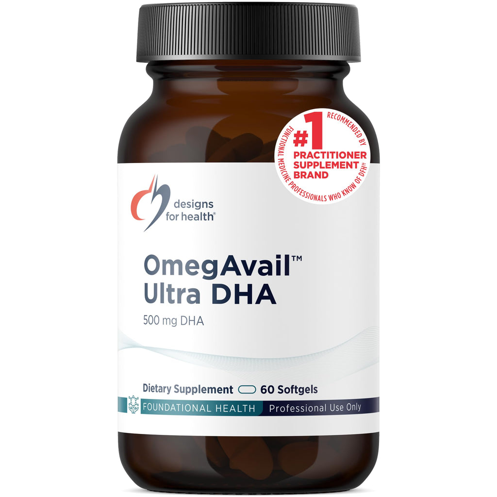 500mg DHA 100mg EPA Triglyceride Fish Oil 60 Softgels L5694
