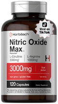 Nitric Oxide Supplement 3000mg 120 Capsules K73140