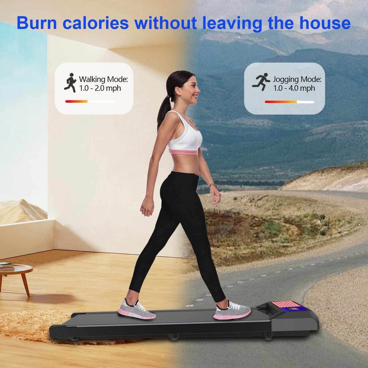 Under Desk Treadmill with 5% Incline M909
