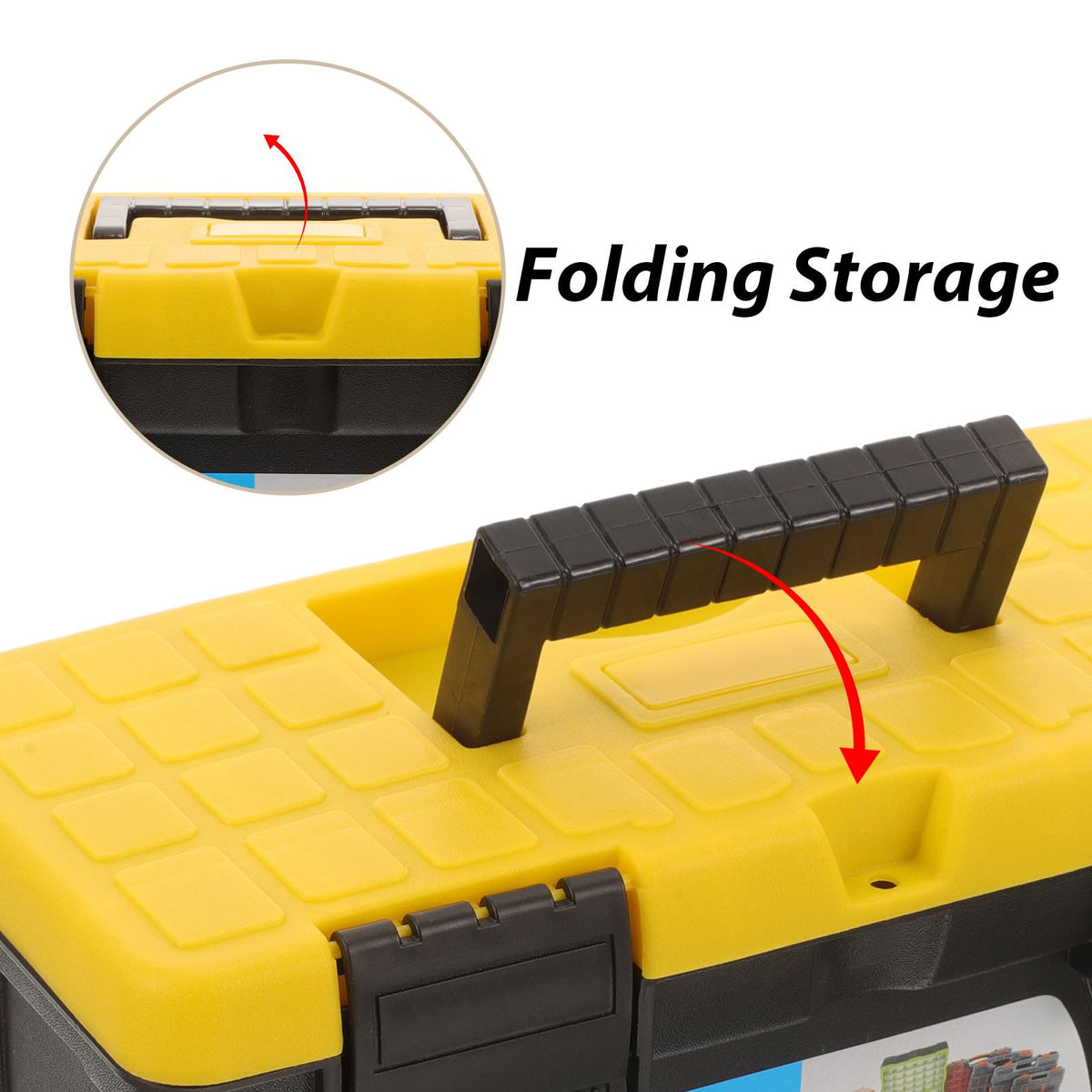 10 Inch Hard Plastic Tool Box Organizer H294