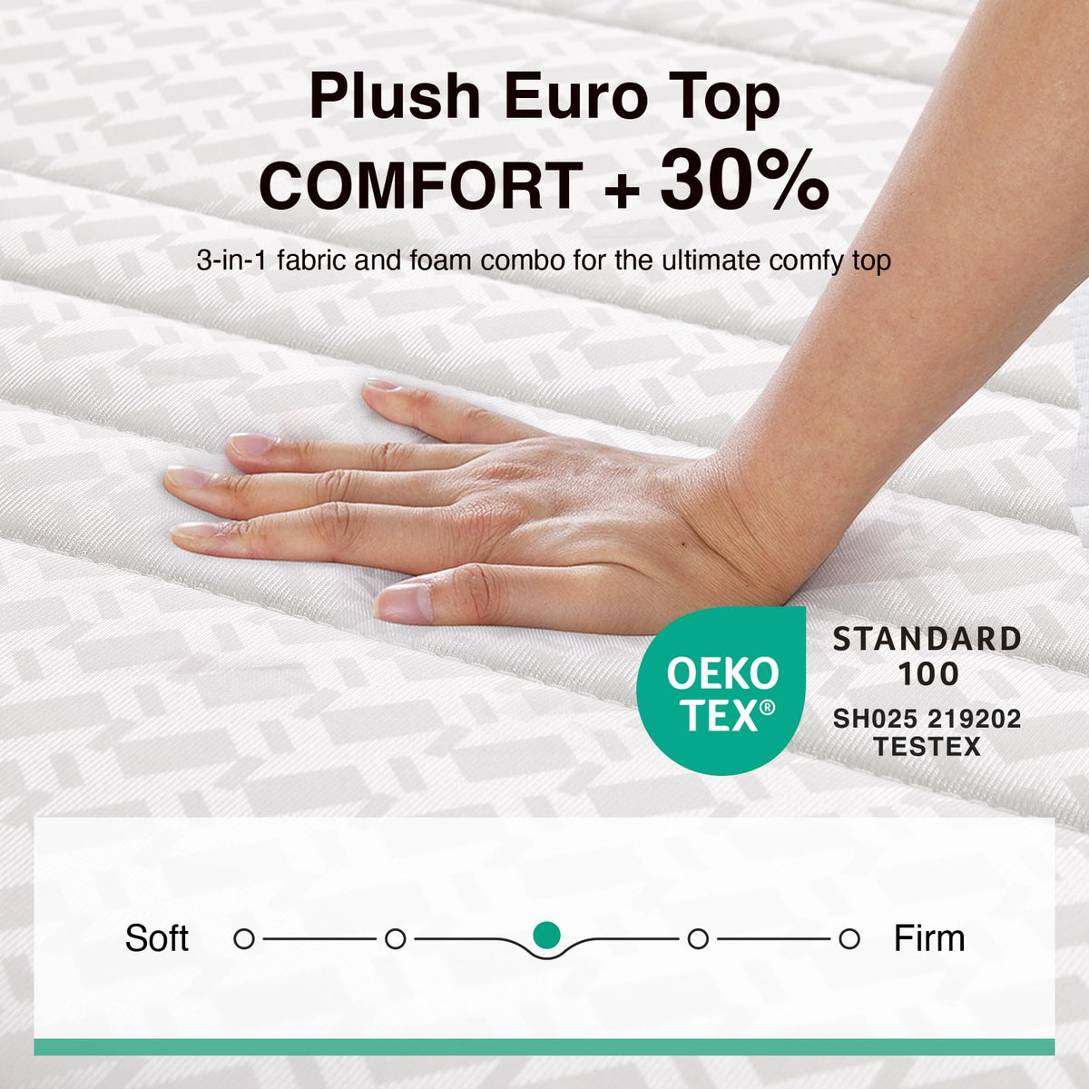 10 Inch Full Size Hybrid Mattress S717