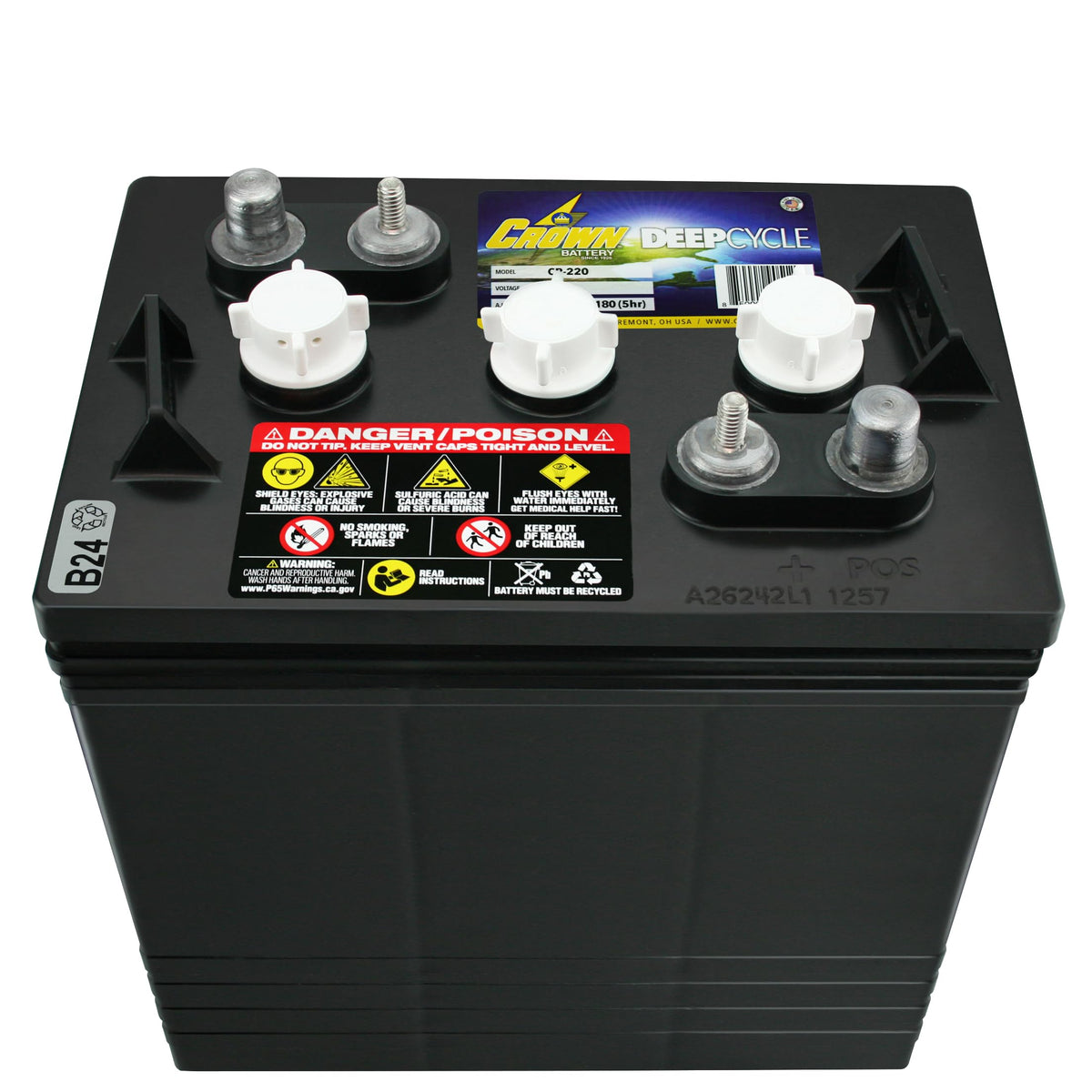 6V 220 AH Battery X4 K6309