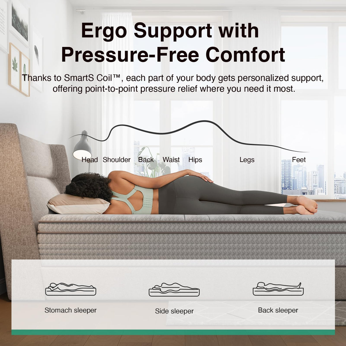 10 Inch Full Size Hybrid Mattress S717
