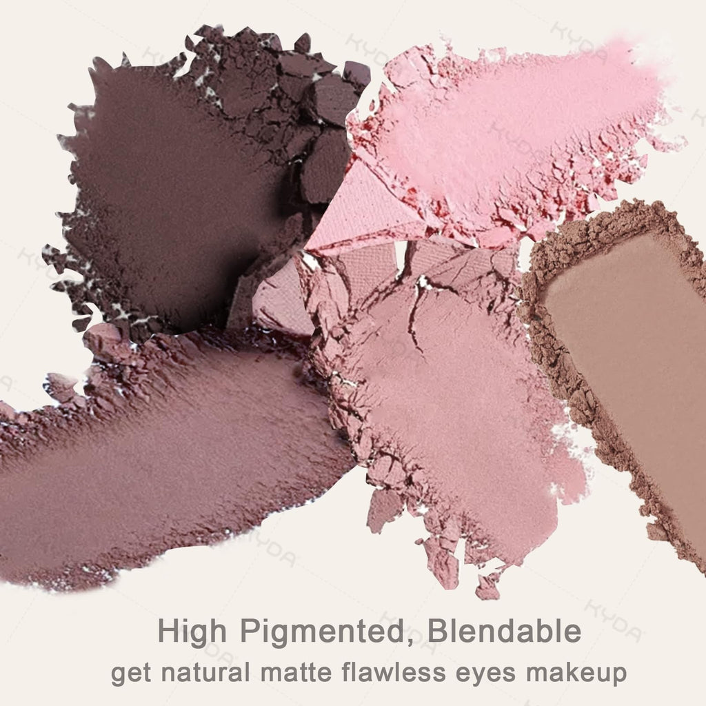 12 Color Grey Pink Eyeshadow Palette with Brush N678045