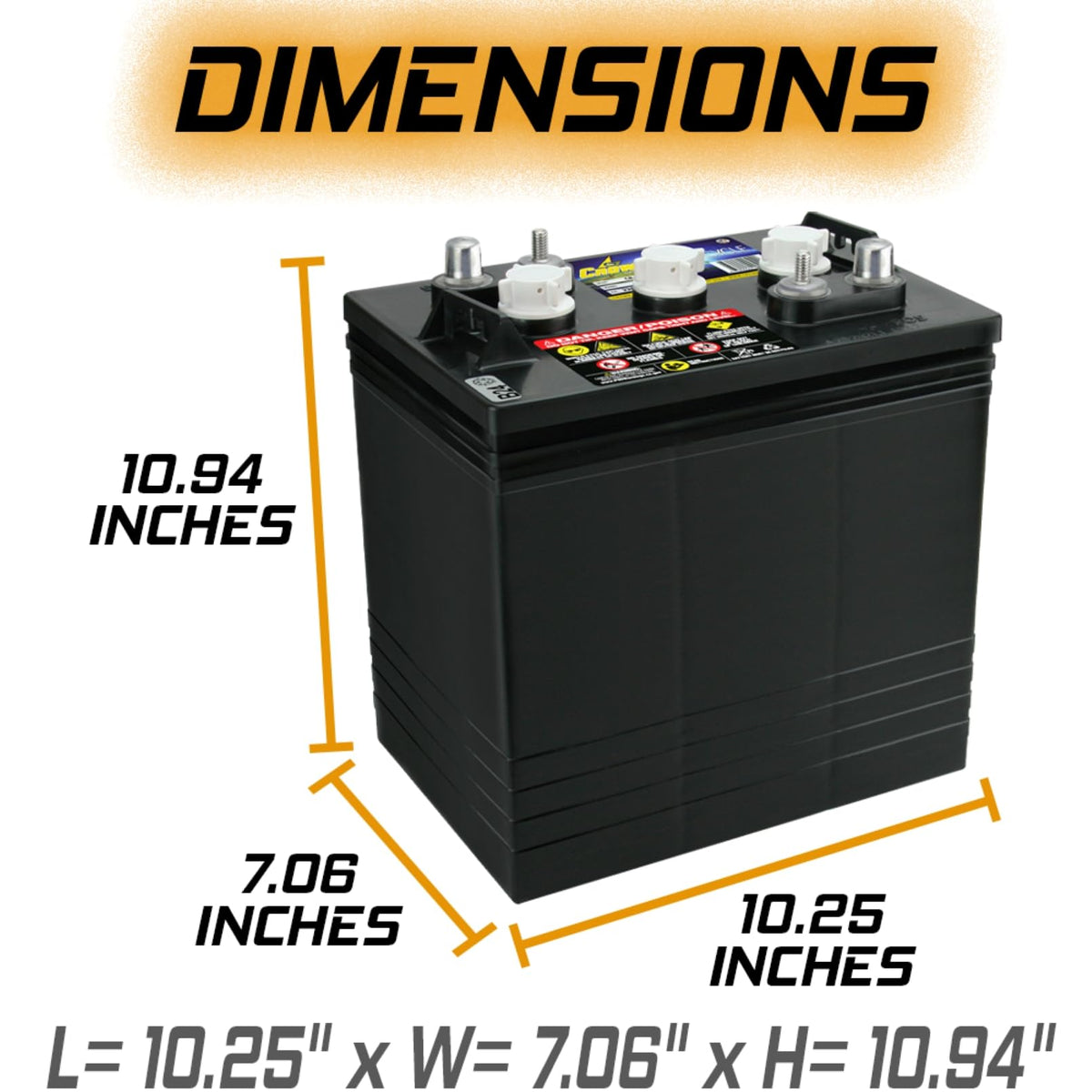6V 220 AH Battery X4 K6309