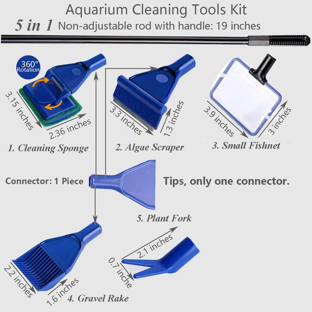 Aquarium Cleaning Tools Kit 5 in 1 Z8553