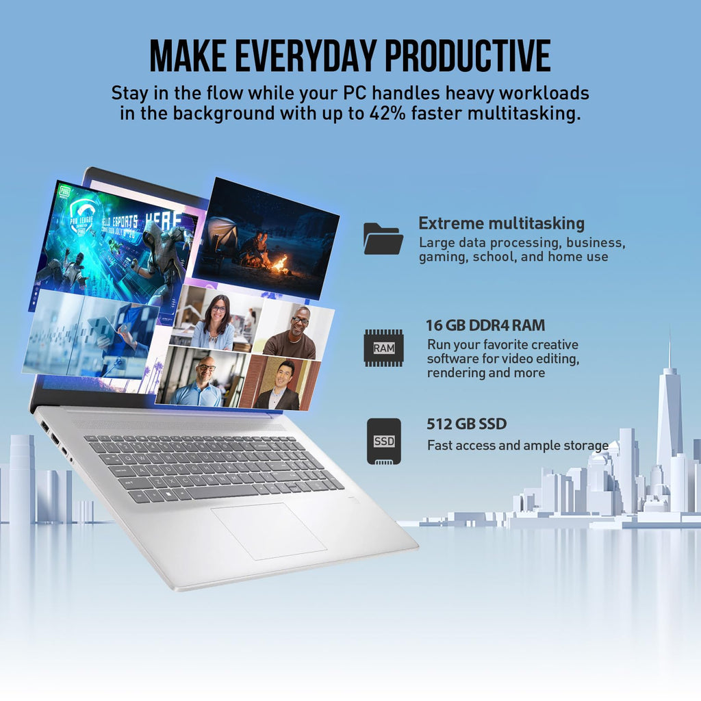 17.3 Inch Touchscreen Laptop Intel Core i7 16GB RAM 512GB SSD J251351