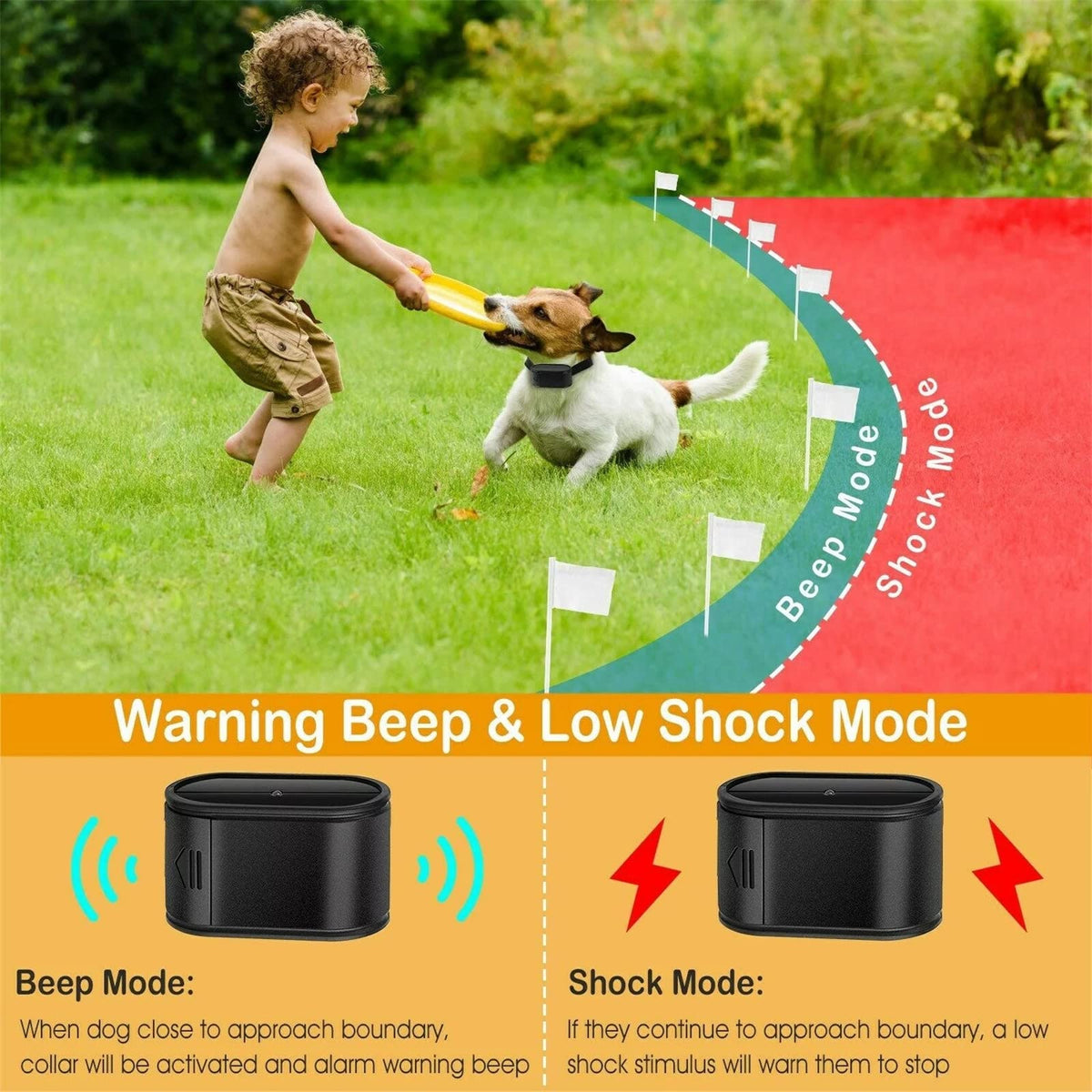 Wireless Electric Dog Fence System, In-ground/Aboveground Pet Containment System Z6116