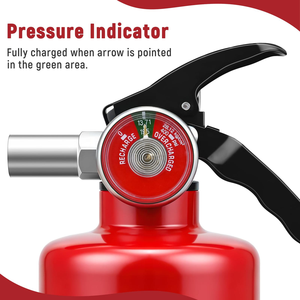 2 Pack 2.5LB ABC Dry Powder Fire Extinguisher J460835