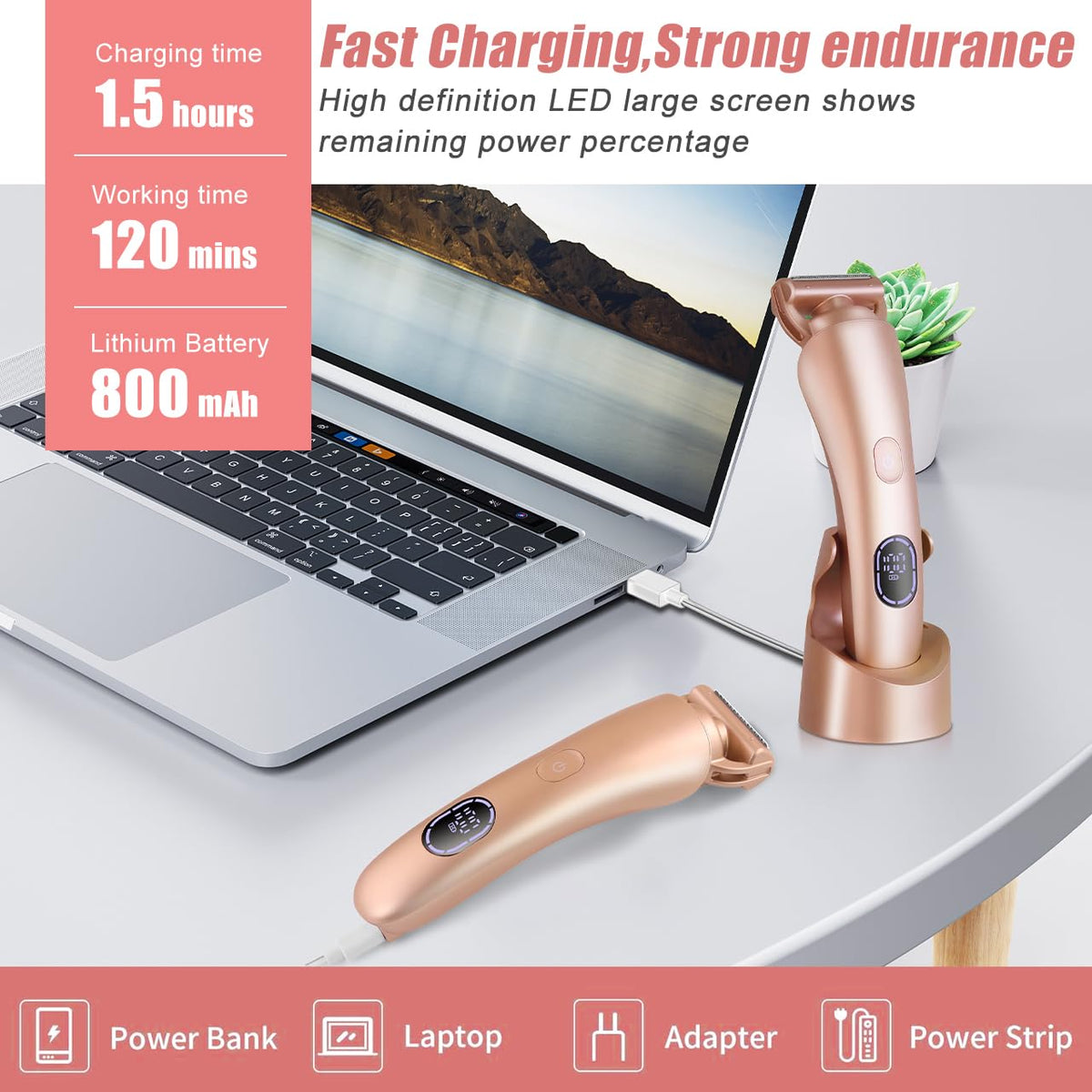 Electric Shaver for Women IPX7 Waterproof W660583