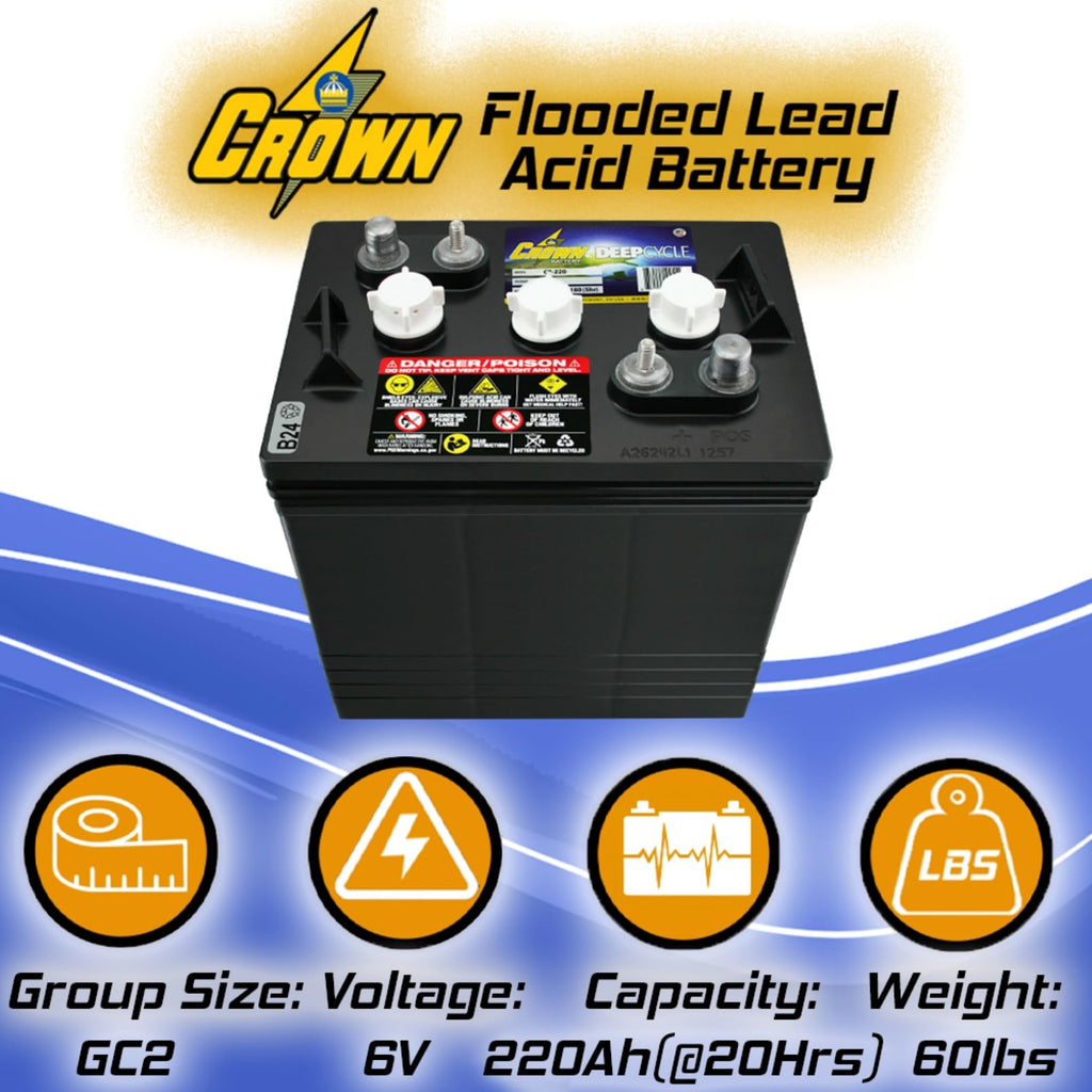 6V 220 AH Battery X4 K6309