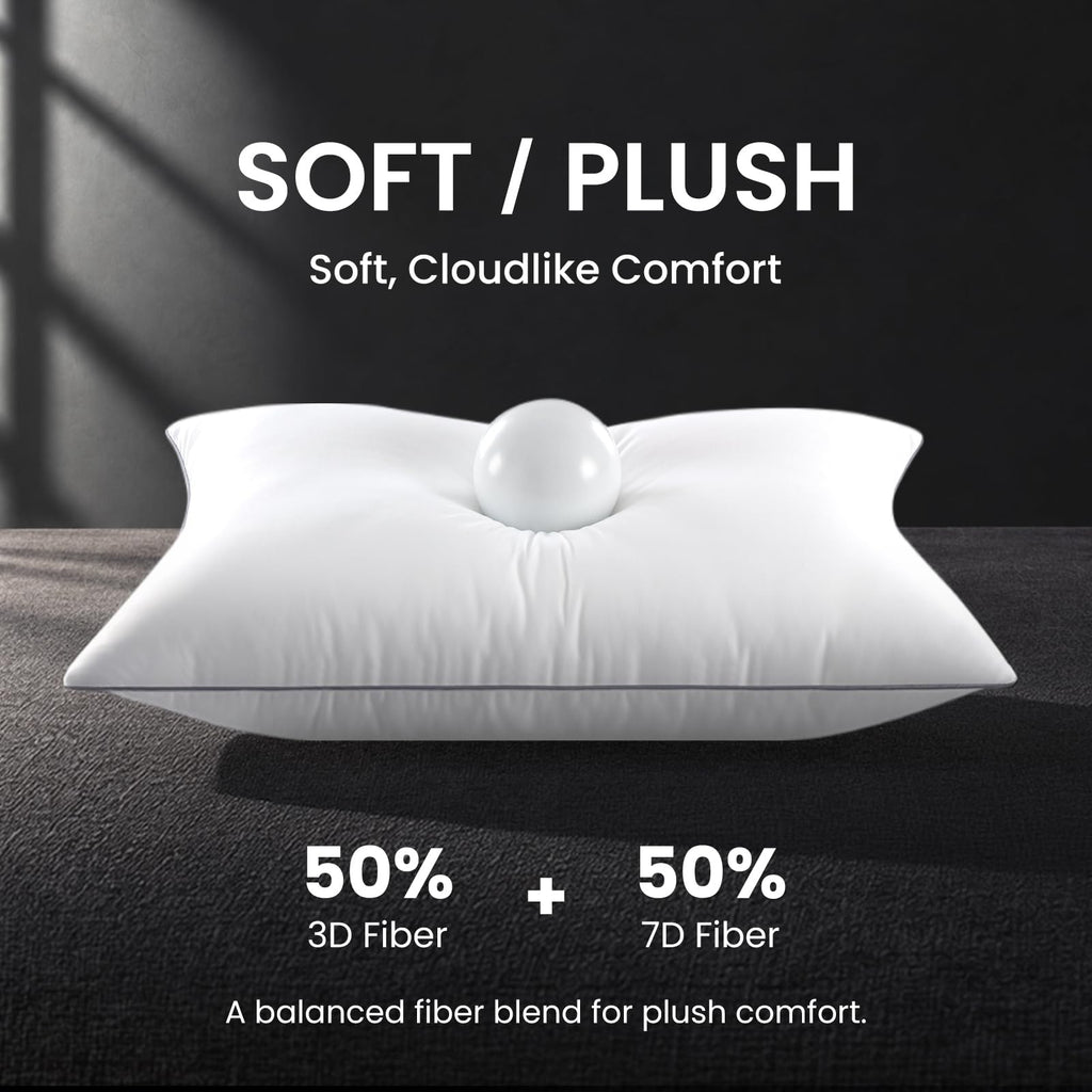 King Size Set of 2 Bed Pillows B983