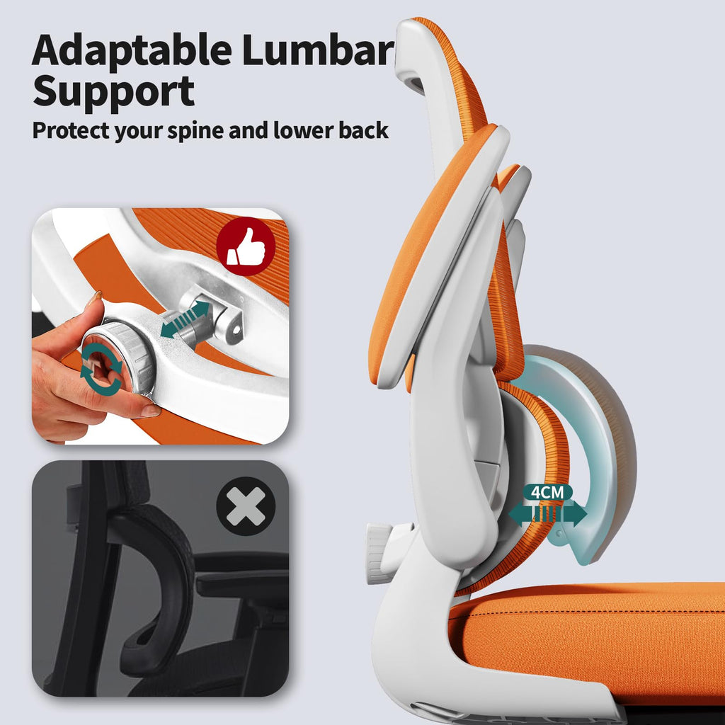 Orange Ergonomic Mesh Office Chair D69548