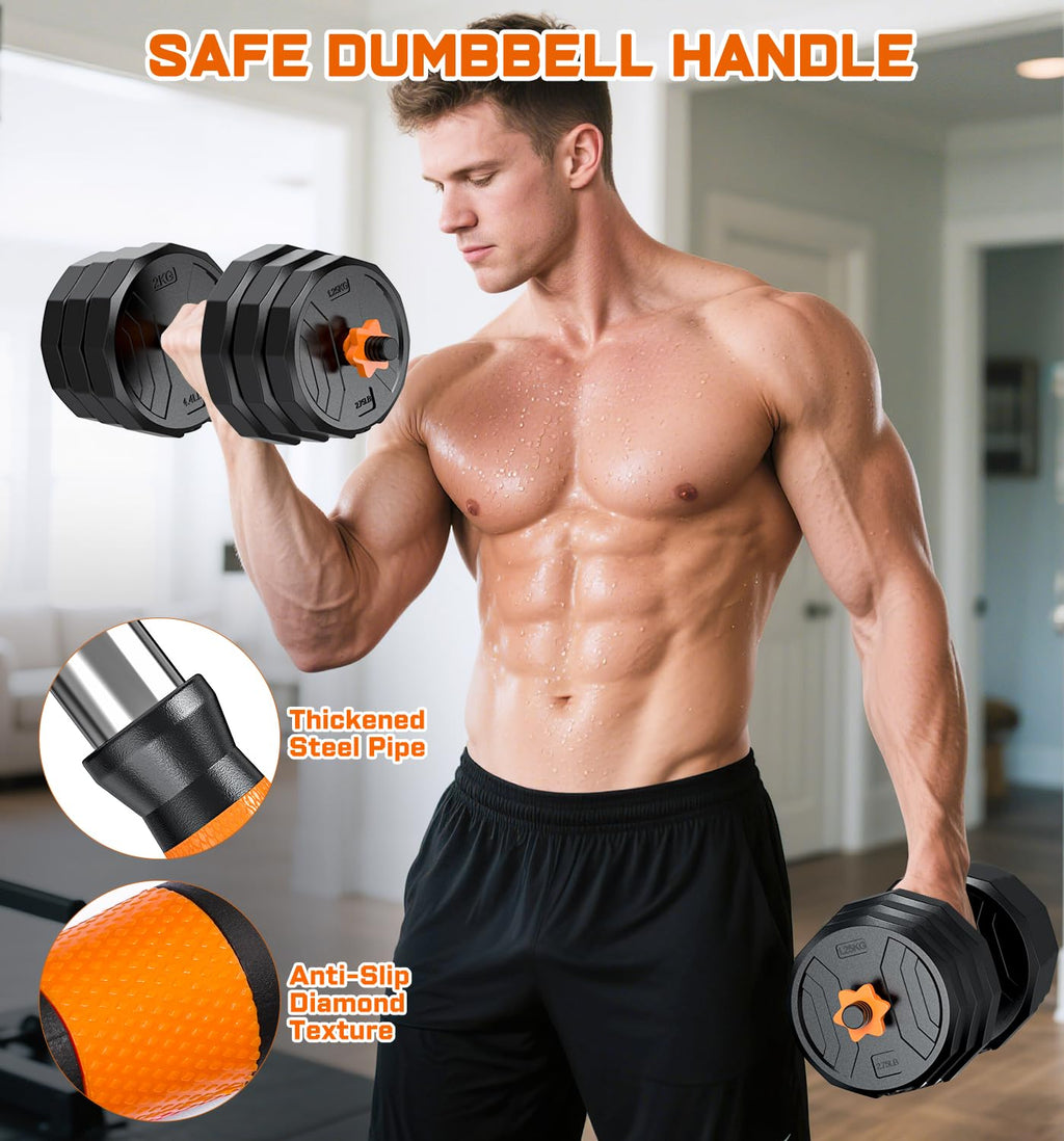 Adjustable Dumbbell Set with Connector D327
