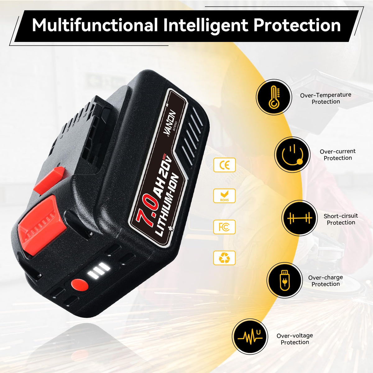 20V 7.0Ah Battery Q1935