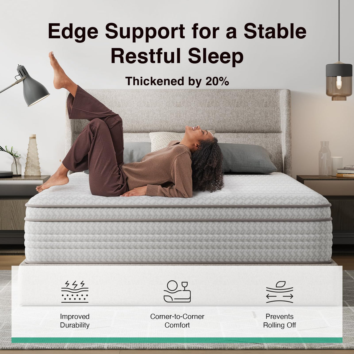 10 Inch Full Size Hybrid Mattress S717