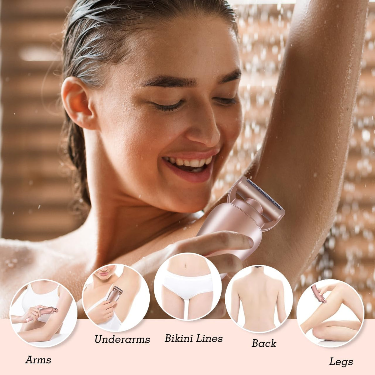 Electric Shaver for Women IPX7 Waterproof W660583