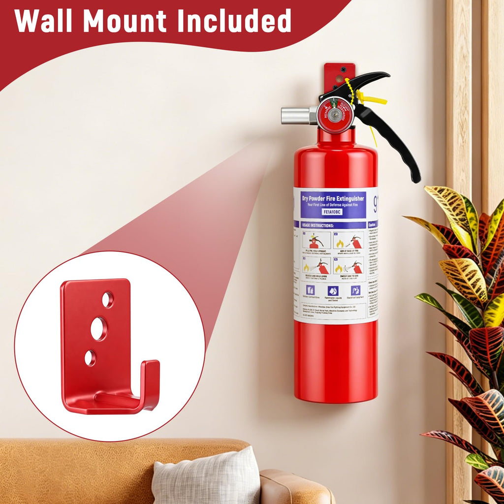 2 Pack 2.5LB ABC Dry Powder Fire Extinguisher J460835