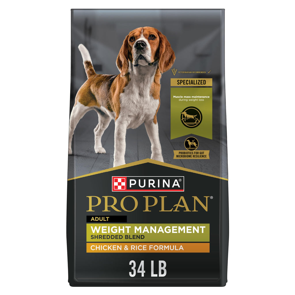 Weight Management Chicken & Rice Dry Dog Food 34 lb Bag K57267