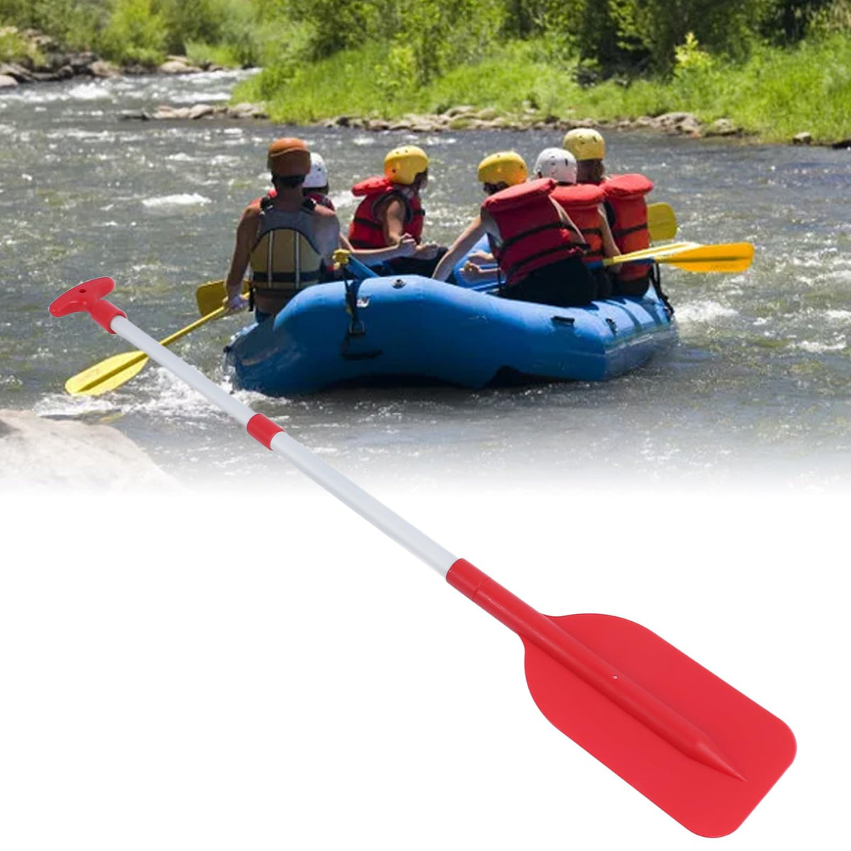 Telescoping Aluminum Boat Paddle with Non Slip T Handle T725893