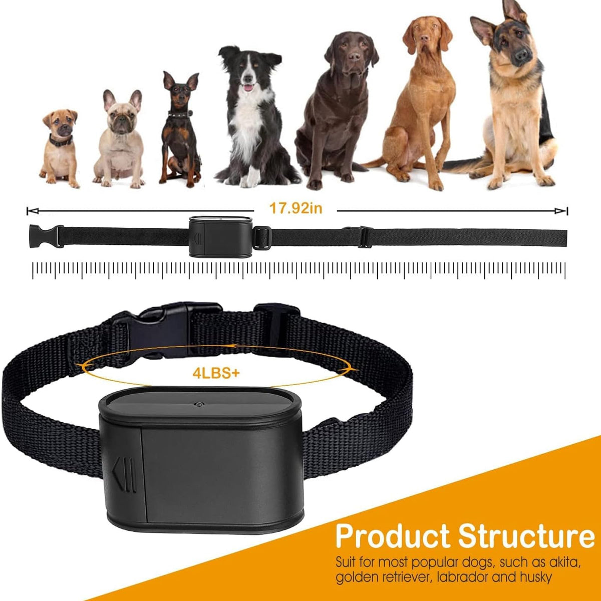 Electronic Dog Fence & Training Collar, 1/2 Acre Waterproof T9687